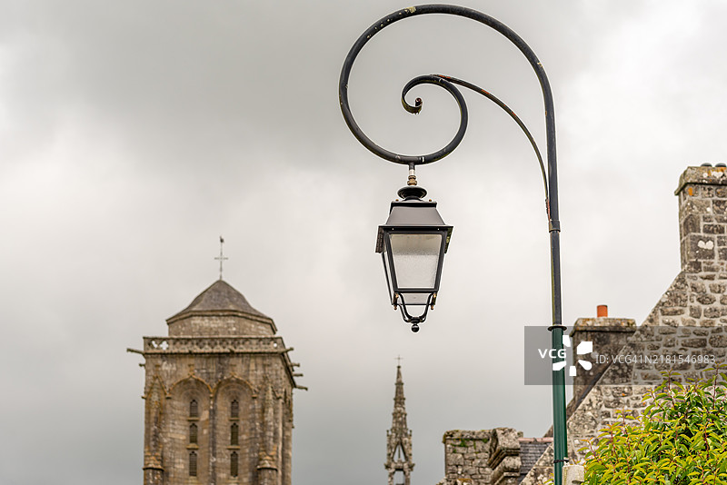 法国洛克罗南街灯图片素材
