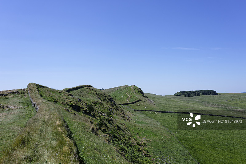 哈德良长城、韦尔科维丘姆要塞，英国图片素材
