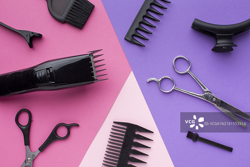 特写理发器用品图片素材