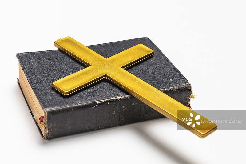 圣经十字架特写图片素材