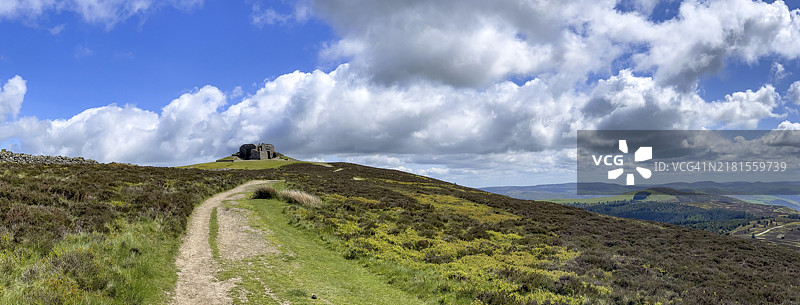 乔治三世国王禧年塔全景，威尔士，英国图片素材