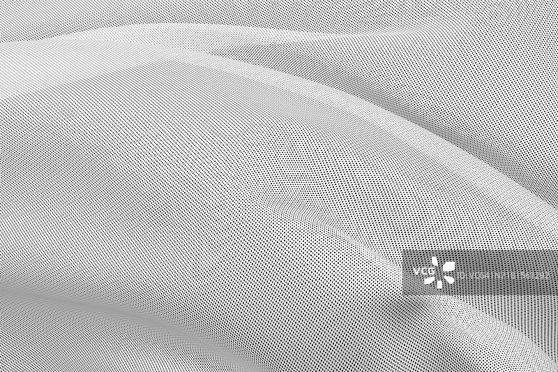 优雅的白色单色缎面织物特写背景，抽象纺织品纹理2.5D图案设计元素图片素材