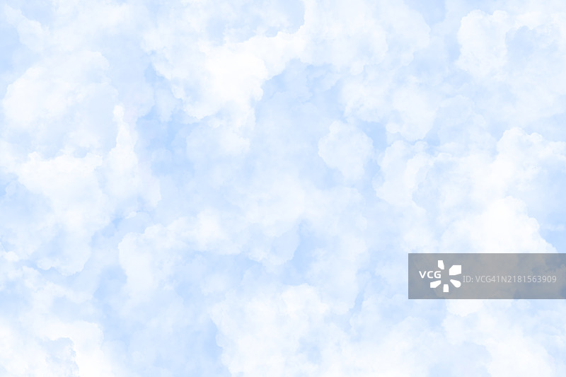 粉蓝色和白色云朵天空背景图片素材