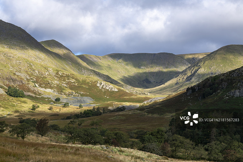 英格兰坎布里亚郡肯特米尔的壮丽景色图片素材