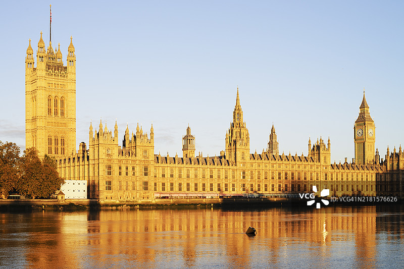 伦敦议会大厦日出图片素材