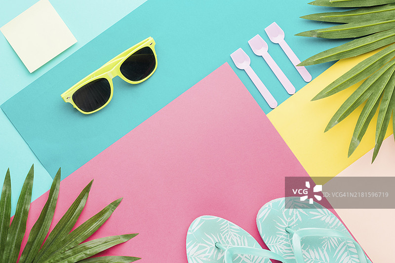 抽象度假概念图片素材