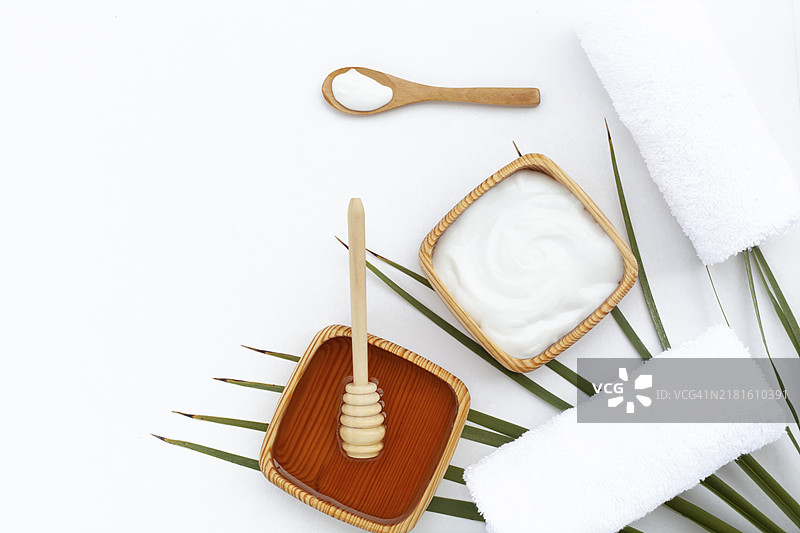 扁平风格白色身体黄油背景图片素材