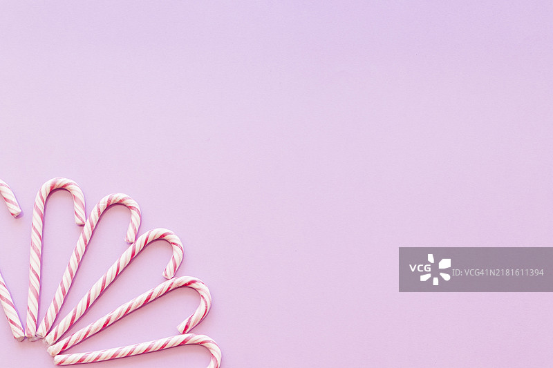 粉色拐杖糖圣诞背景设计图片素材