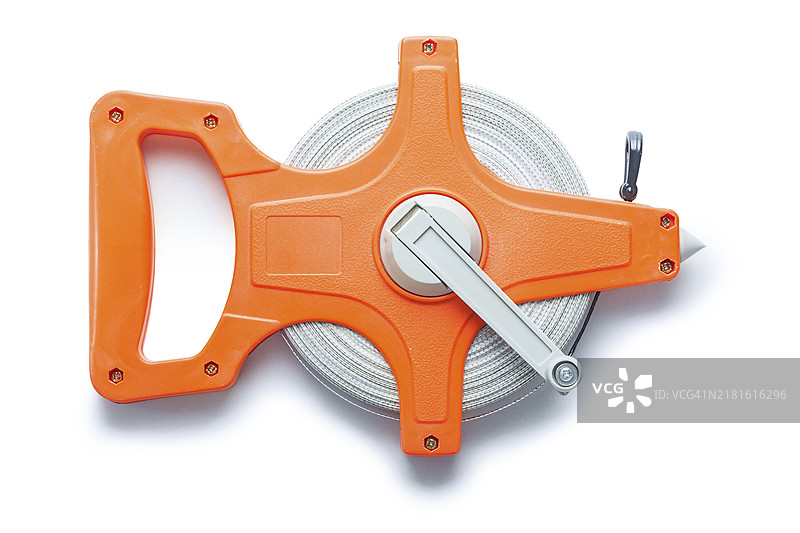 白色背景上隔离的大卷尺图片素材