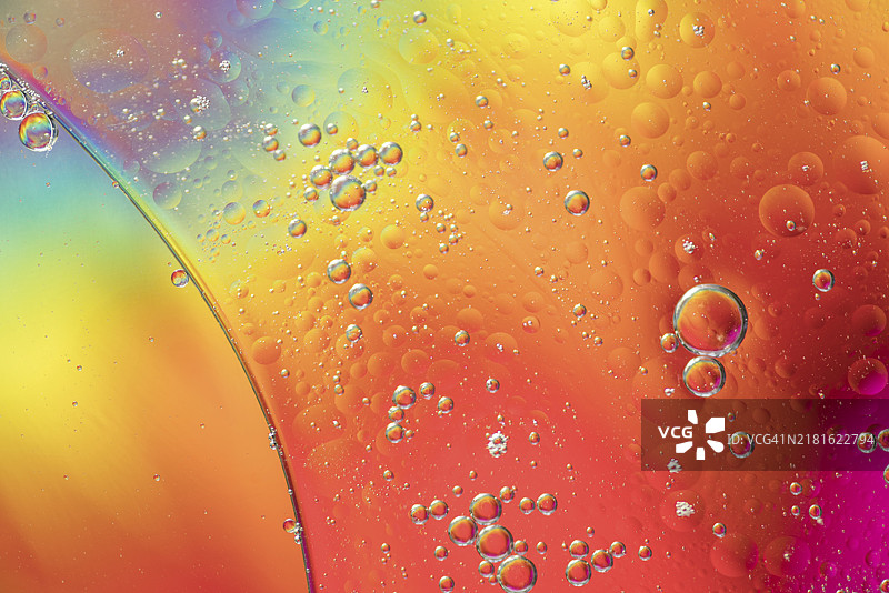 彩虹抽象气泡纹理图片素材