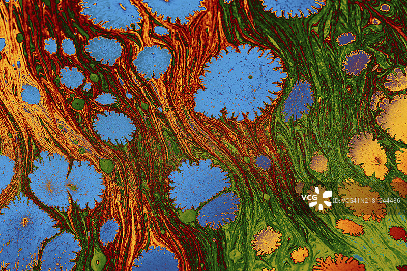 抽象大理石花卉图案，适用于面料和瓷砖设计。背景纹理。图片素材