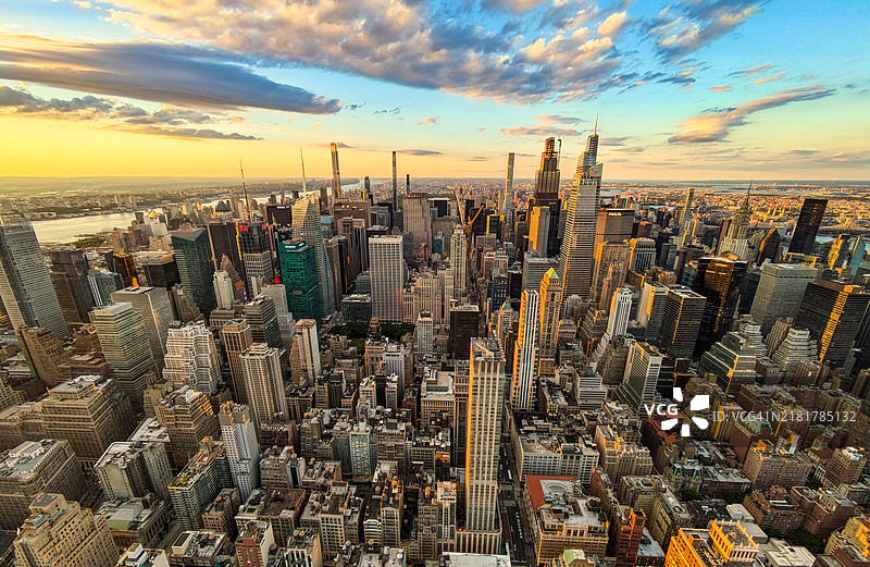 纽约的建筑天际线图片素材