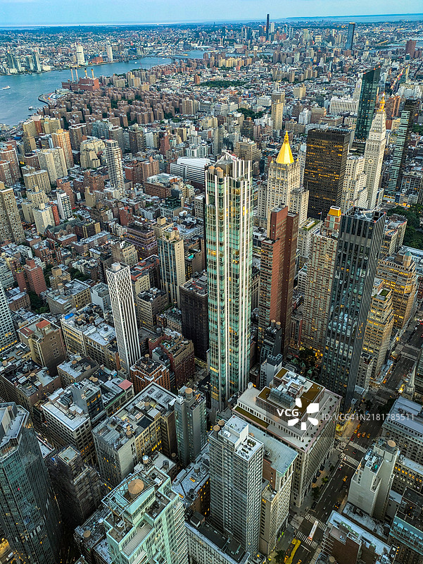 纽约的建筑天际线图片素材