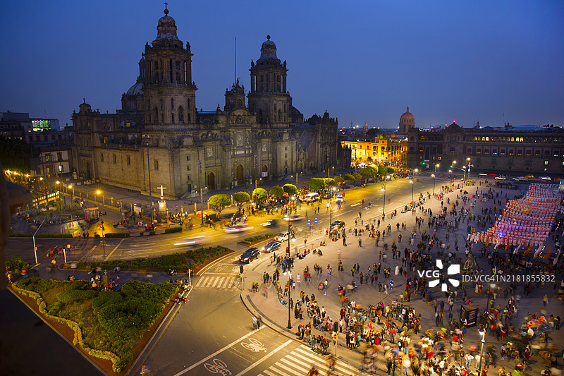 墨西哥城，索卡洛广场图片素材