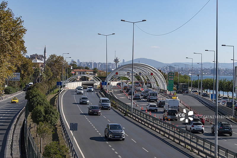 土耳其伊斯坦布尔欧亚隧道入口图片素材
