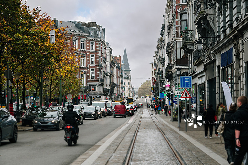 列日的街道图片素材