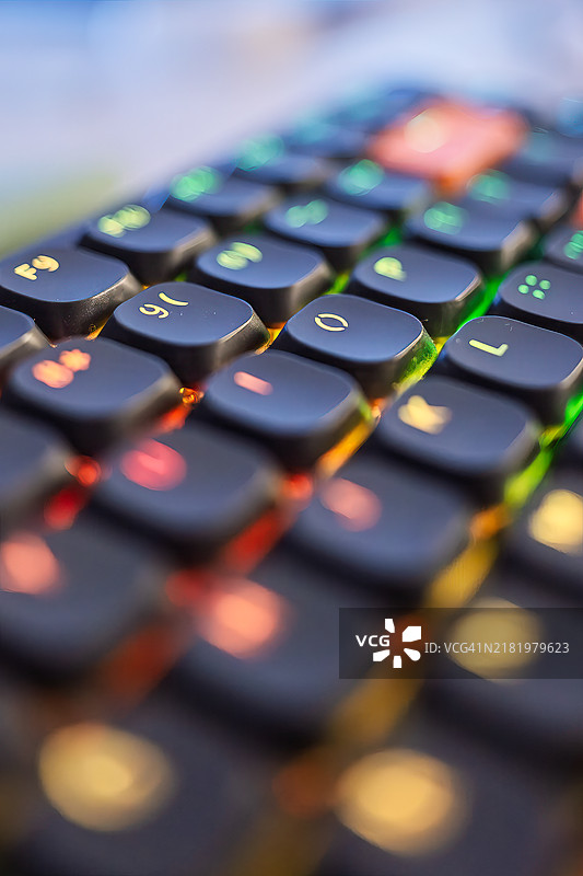计算机键盘的特写，达卡，孟加拉国图片素材