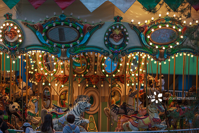 东京旋转木马图片素材