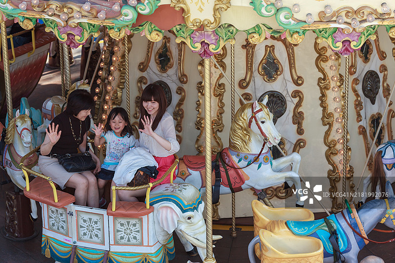 东京旋转木马图片素材