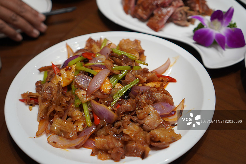 腰果炒鸡丁图片素材