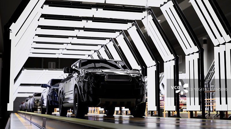 工厂里的新车图片素材