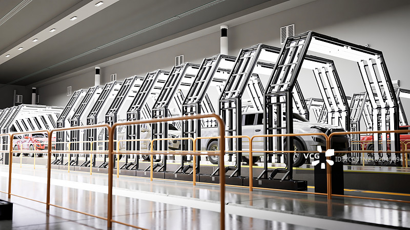工厂里的新车图片素材
