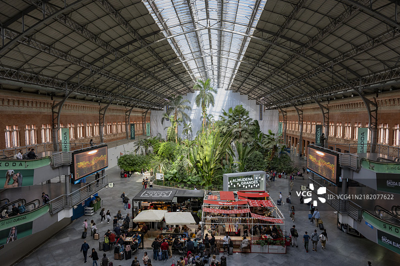 马德里阿托查火车站，图片素材