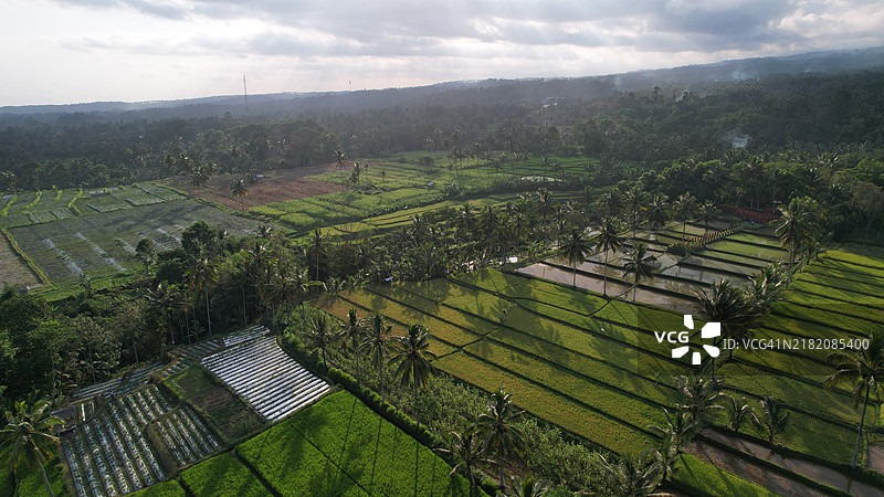 印尼东爪哇的伊真风景。图片素材