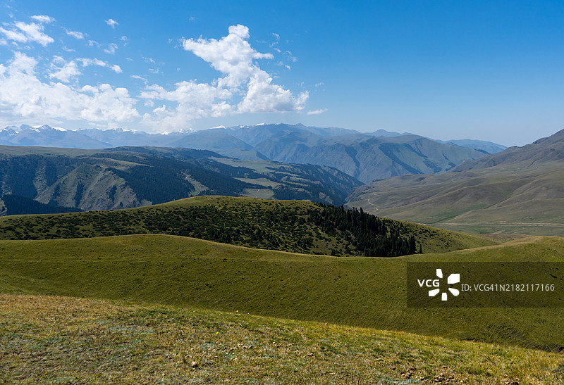 山脉与天空的美丽景色图片素材