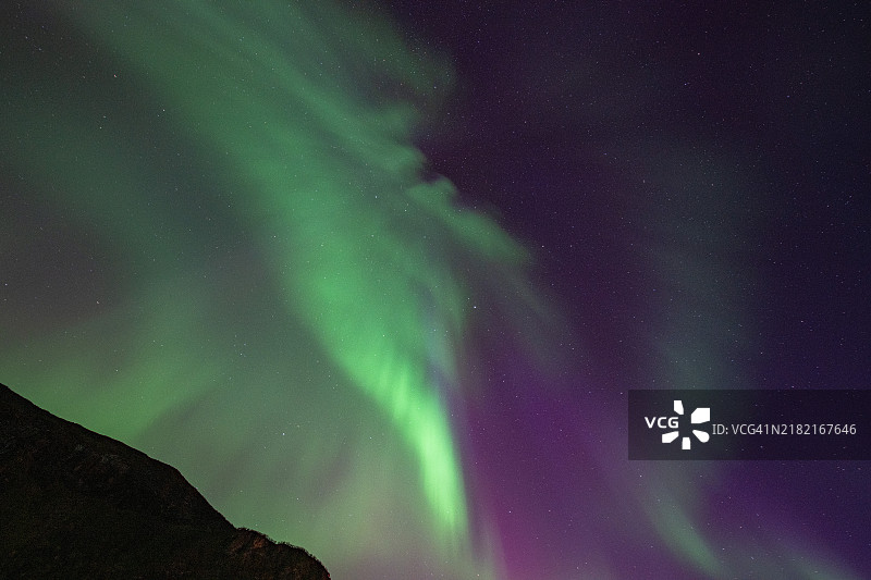 来自挪威北部博德的色彩之夜图片素材