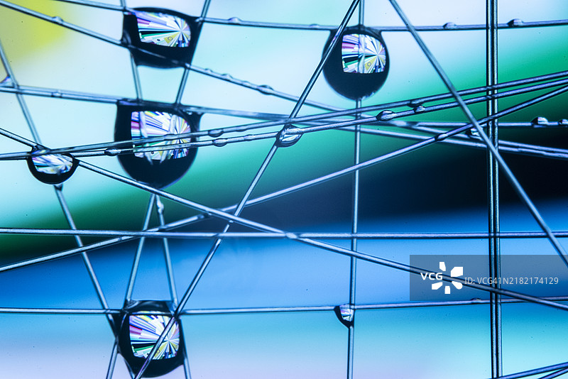 金属结构的全景拍摄图片素材