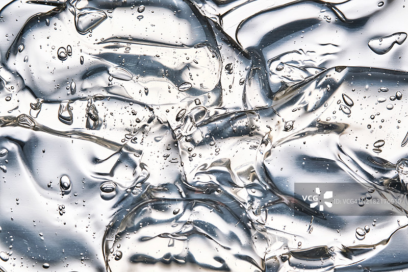 发胶或面部透明质酸凝胶的质地图片素材