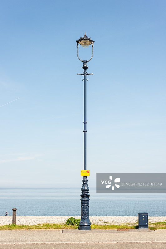 兰杜诺海滨长廊上的街灯图片素材