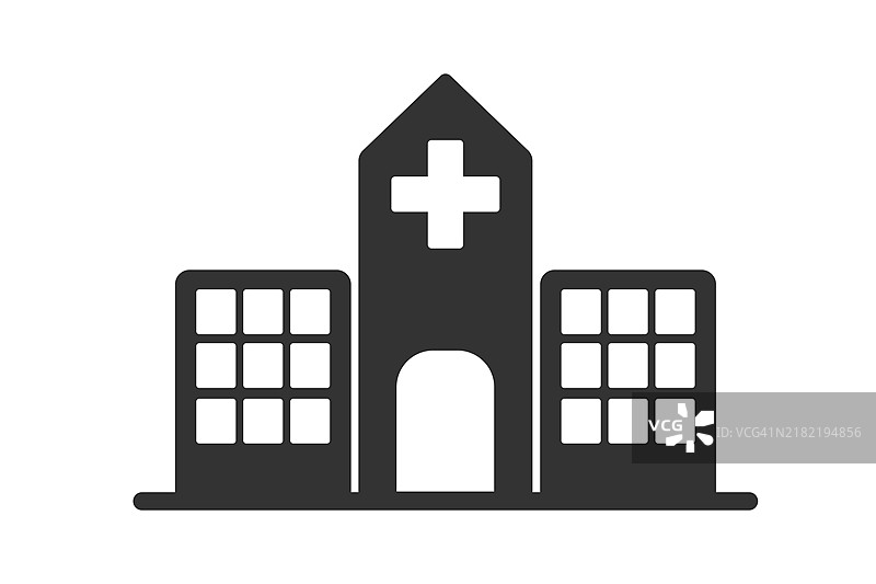 医院建筑图标矢量图图片素材