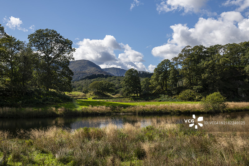 埃尔特湖，湖区，坎布里亚，英格兰图片素材