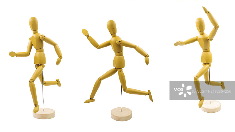 经典的假人以不同姿势展示图片素材