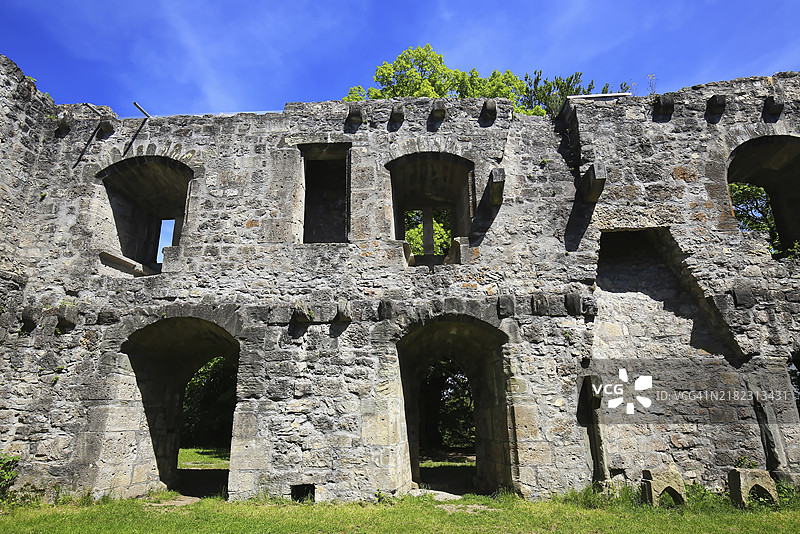 阿尔贝克遗址位于内卡河畔的苏尔茨附近图片素材