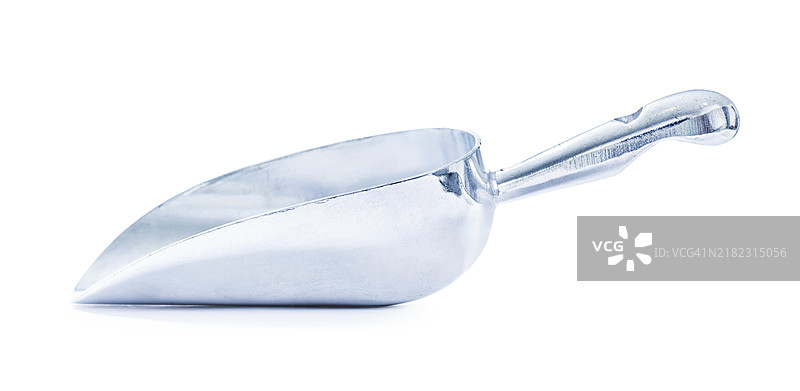 经典金属铲子在白色背景上图片素材