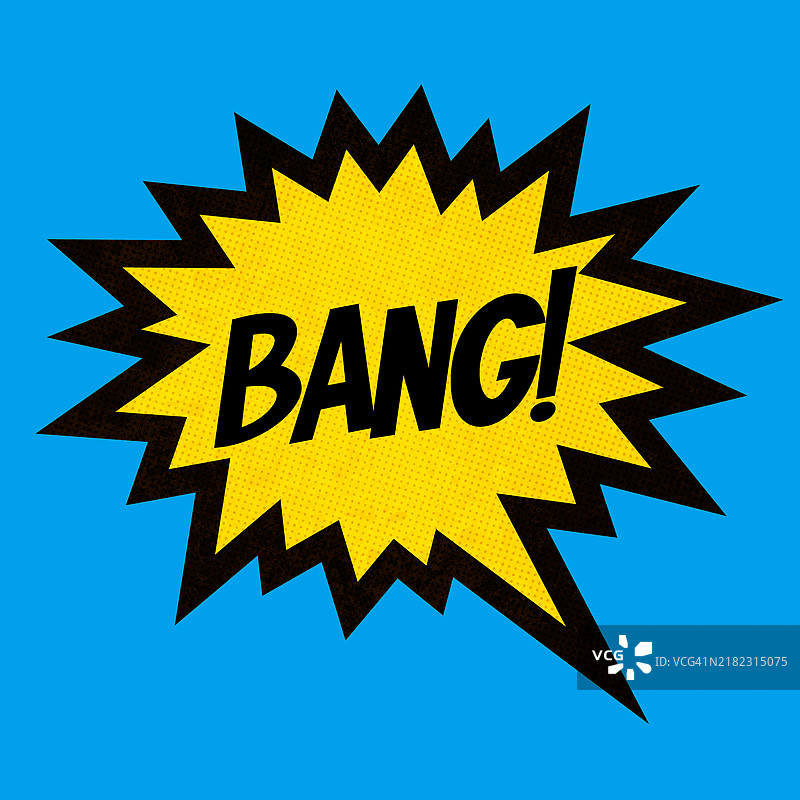 漫画风格的“砰”图片素材