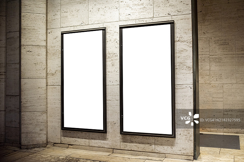 广告牌墙的模型展示图片素材