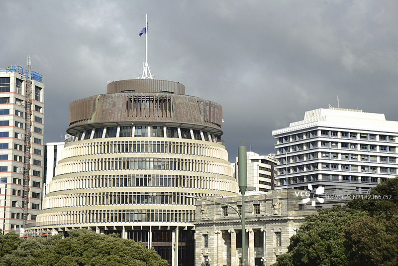 新西兰惠灵顿的国会大厦图片素材