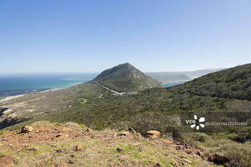 南非开普敦开普角的开普角灯塔和自然保护区图片素材