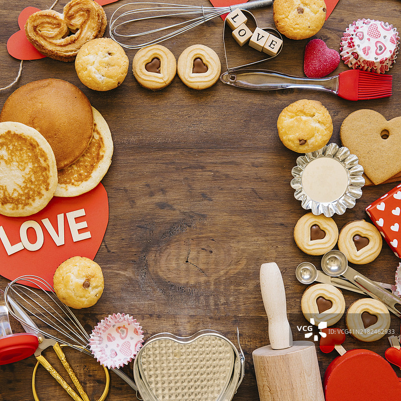 糕点烘焙器具的边缘图片素材