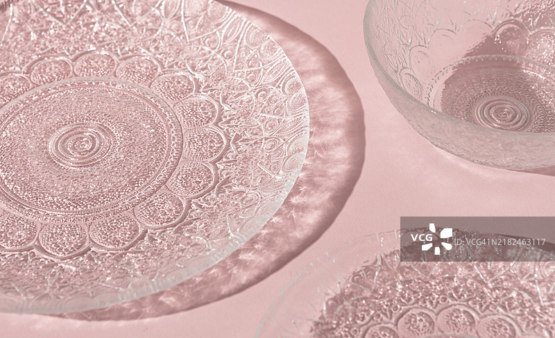 透明碗的特写 4图片素材