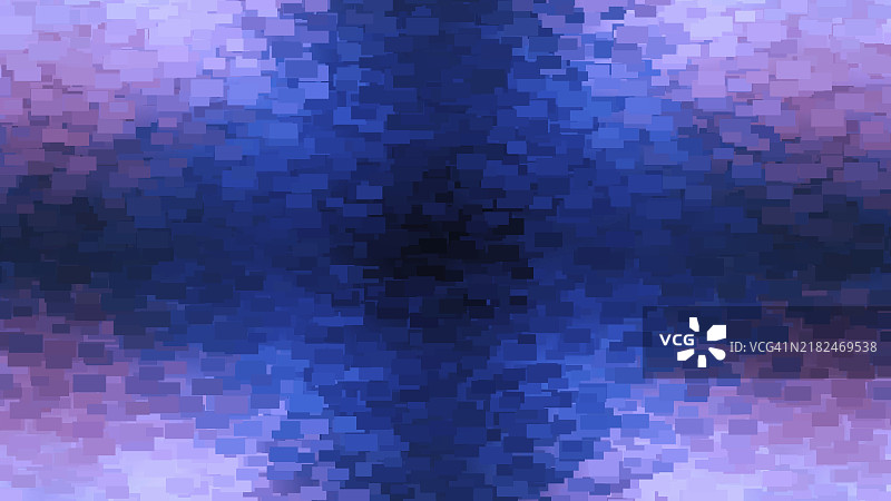 美丽的抽象背景，呈现出矩形拼接的万花筒效果，3D渲染计算机生成的背景图片素材