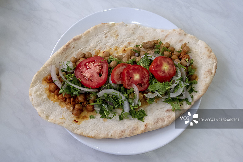 土耳其加济安泰普的鹰嘴豆和杜伦小麦部分图片素材