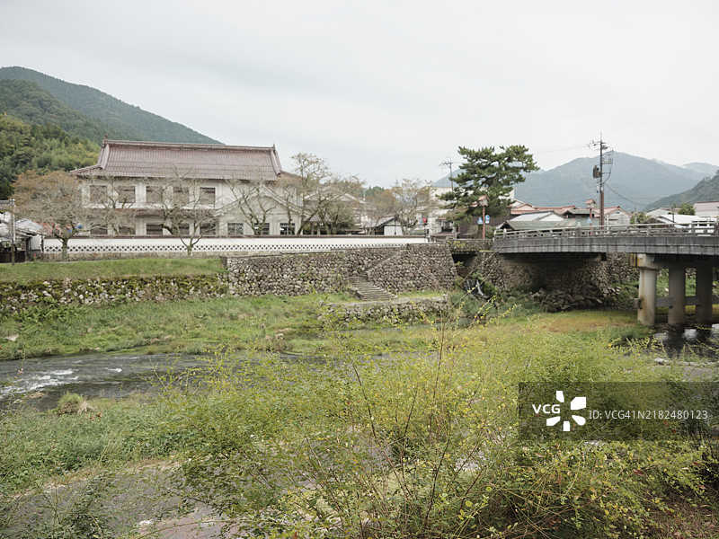 日本的美丽古镇津和野图片素材