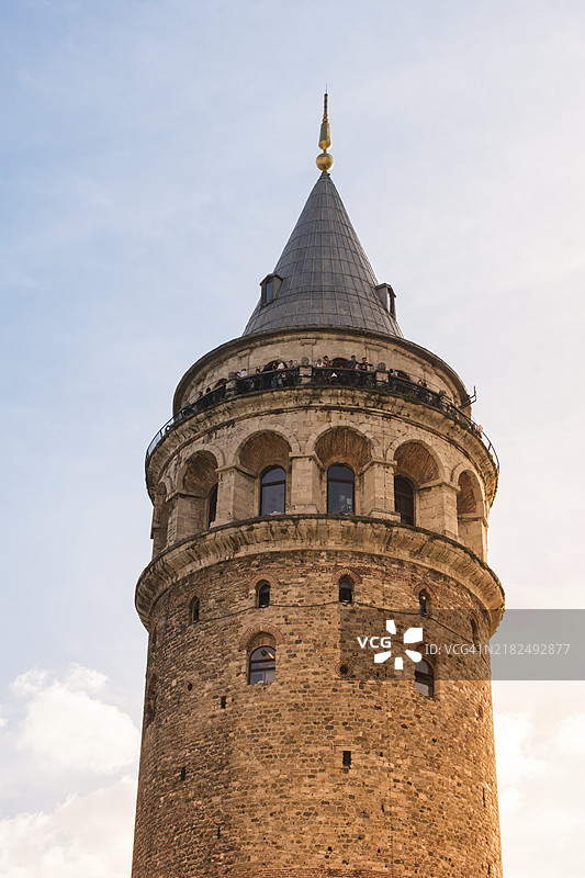 伊斯坦布尔古代的加拉塔塔楼景观图片素材