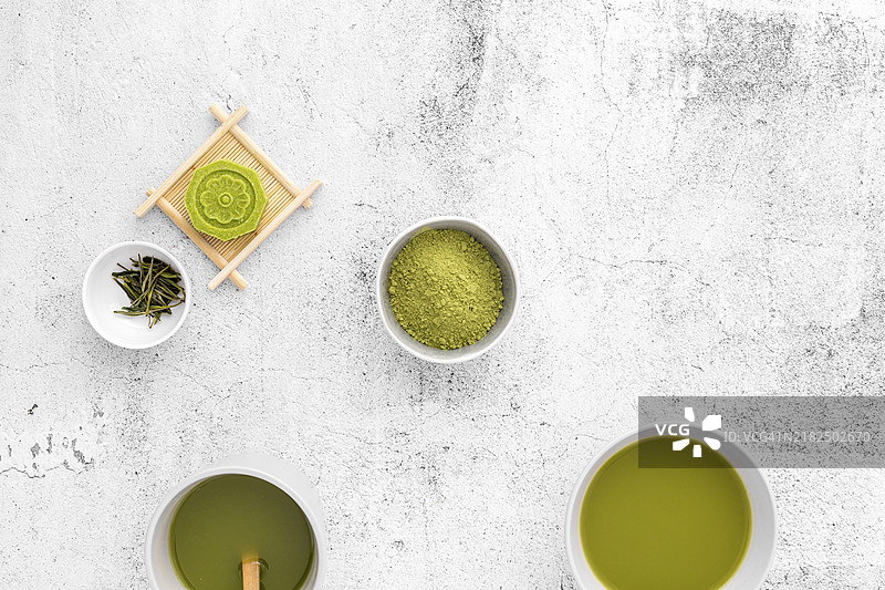 美味的抹茶茶概念桌面图片素材