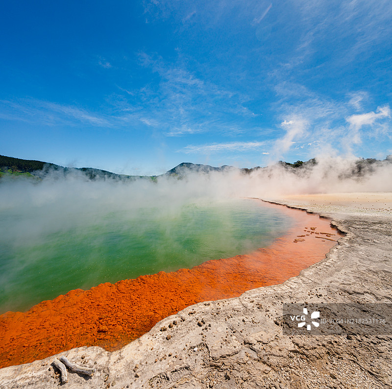 怀奥塔普，罗托鲁瓦，新西兰。图片素材